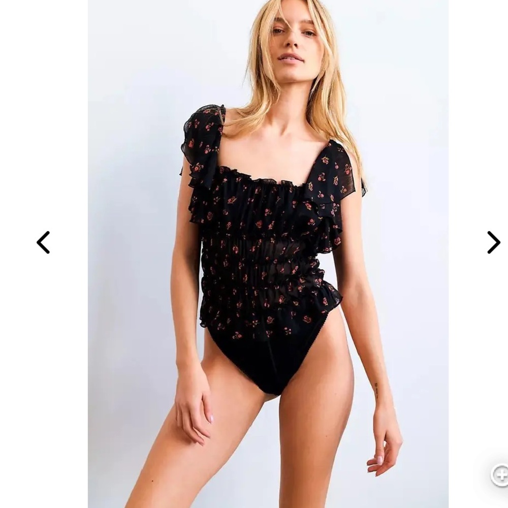 Free People Juliet Printed Bodysuit - Picture 2 of 5